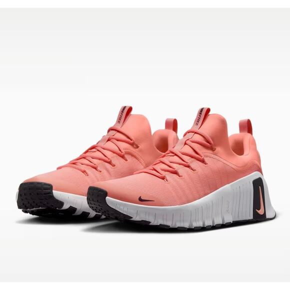 Size 10.5 - Men's Nike Free Metcon 6 Apricot Agate White Black FJ7127-800